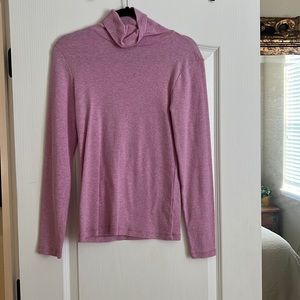 NWT J. Crew Pink Cotton Turtleneck